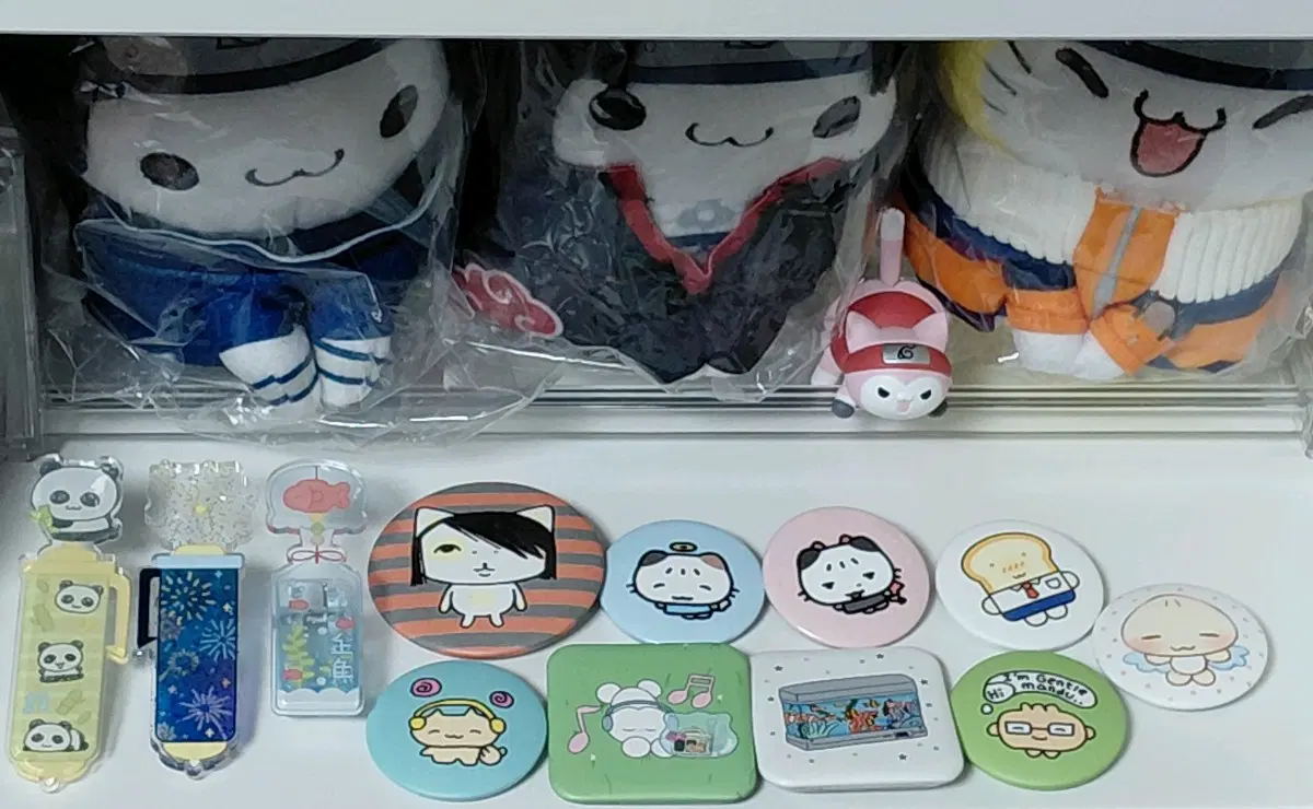 일러스트 아크릴 집게 및 각종 핀버튼