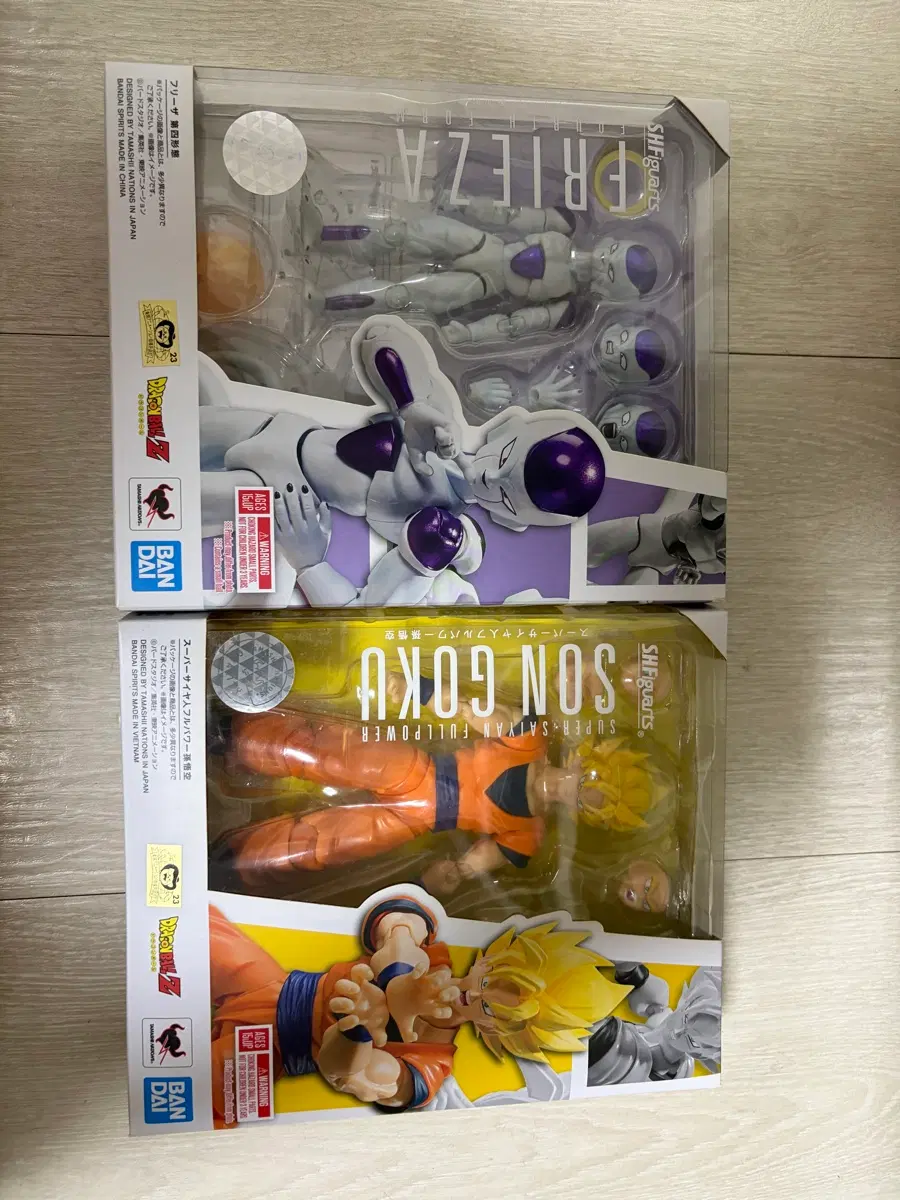 Shf 4형태 프리저,풀파워 손오공 일괄 판매합니다.