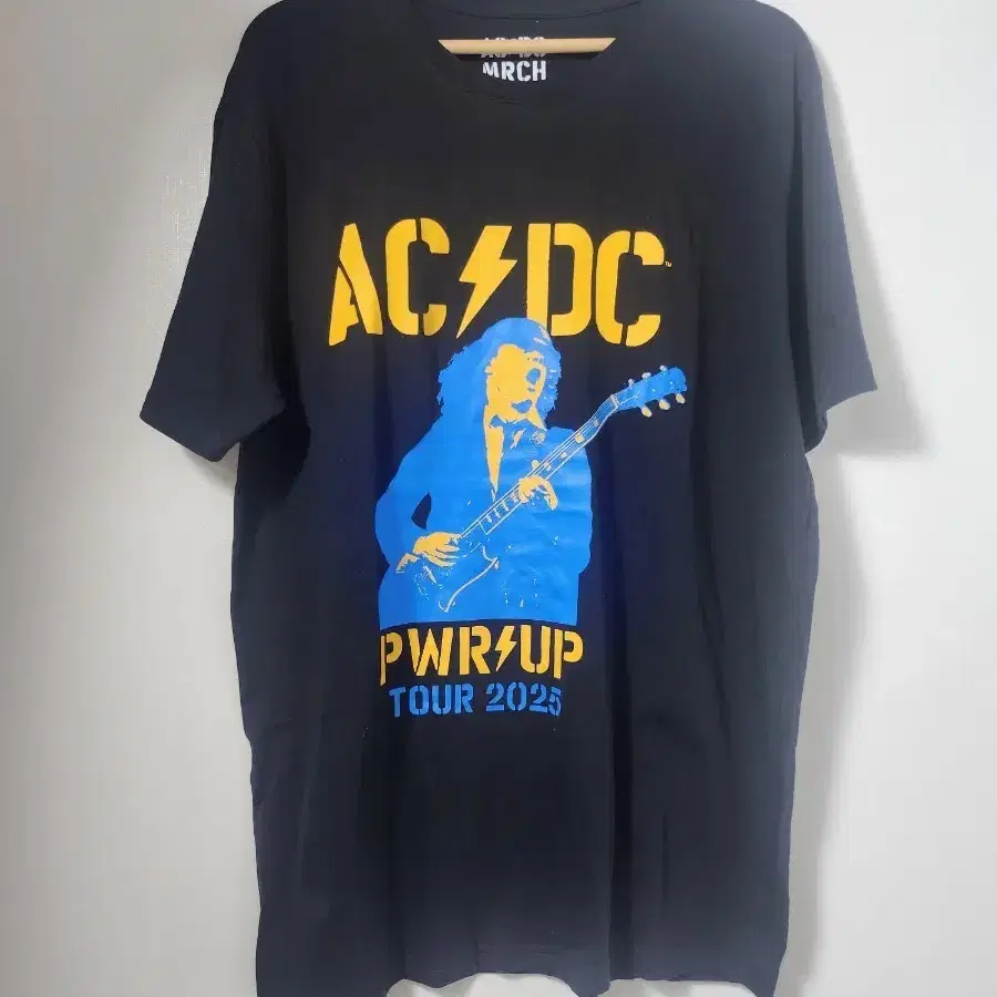 ACDC PWR UP TOUR 2025.X 반팔 티셔츠 블랙