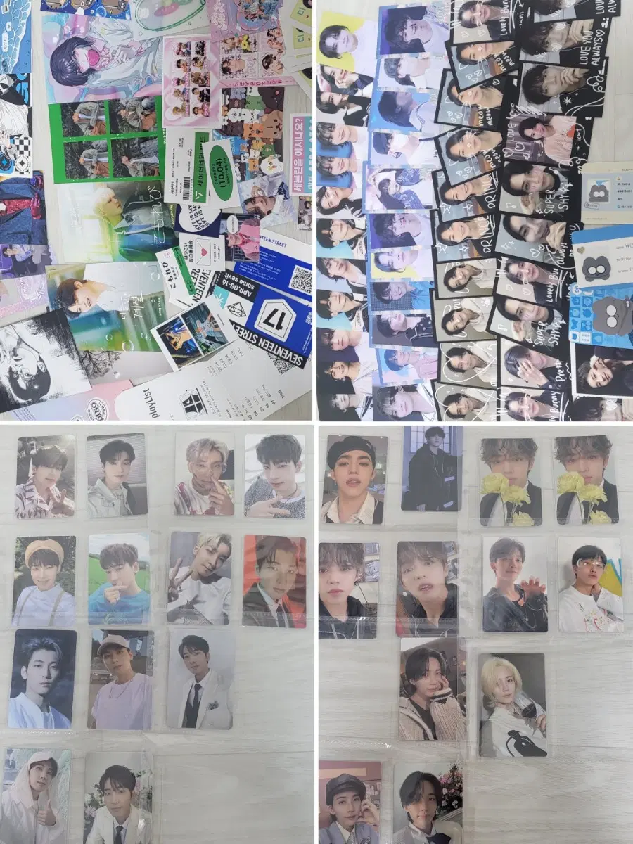 세븐틴 포카 일괄 처분 생카 특전 비공굿 포함