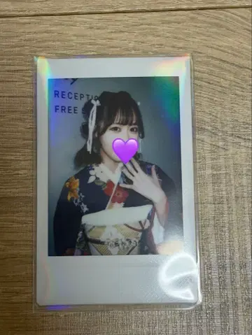 FRUITS ZIPPER 나카가와 루나 촬영 폴라로이드