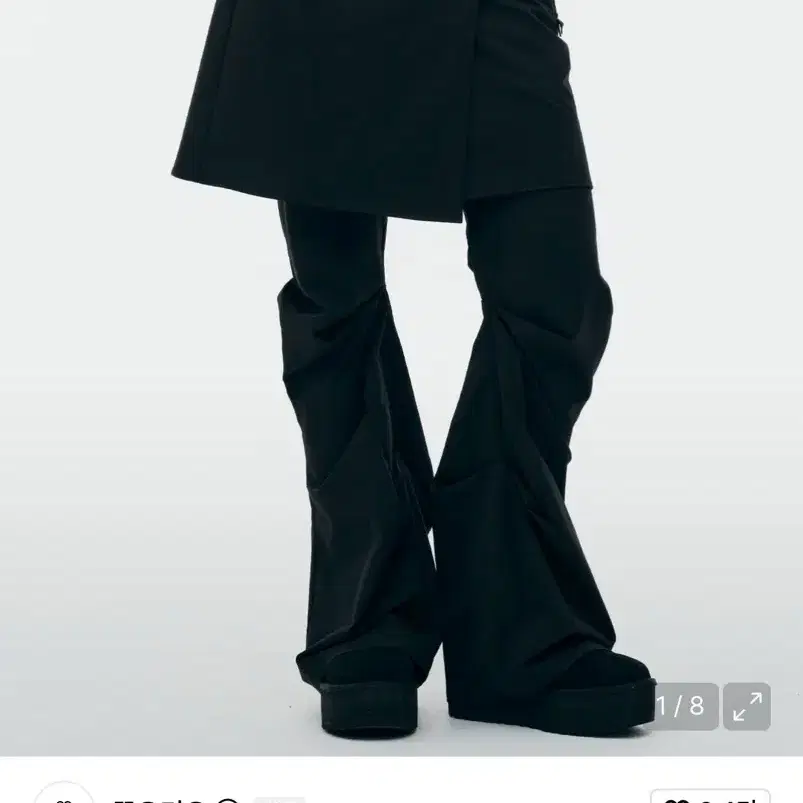 뚜오미오 WRAP SKIRT TUCKED PANTS
