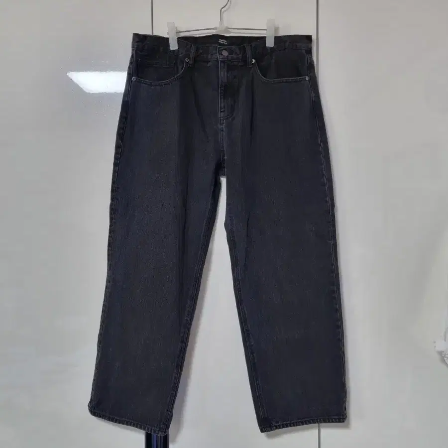 무신사 데님 팬츠 블랙 40