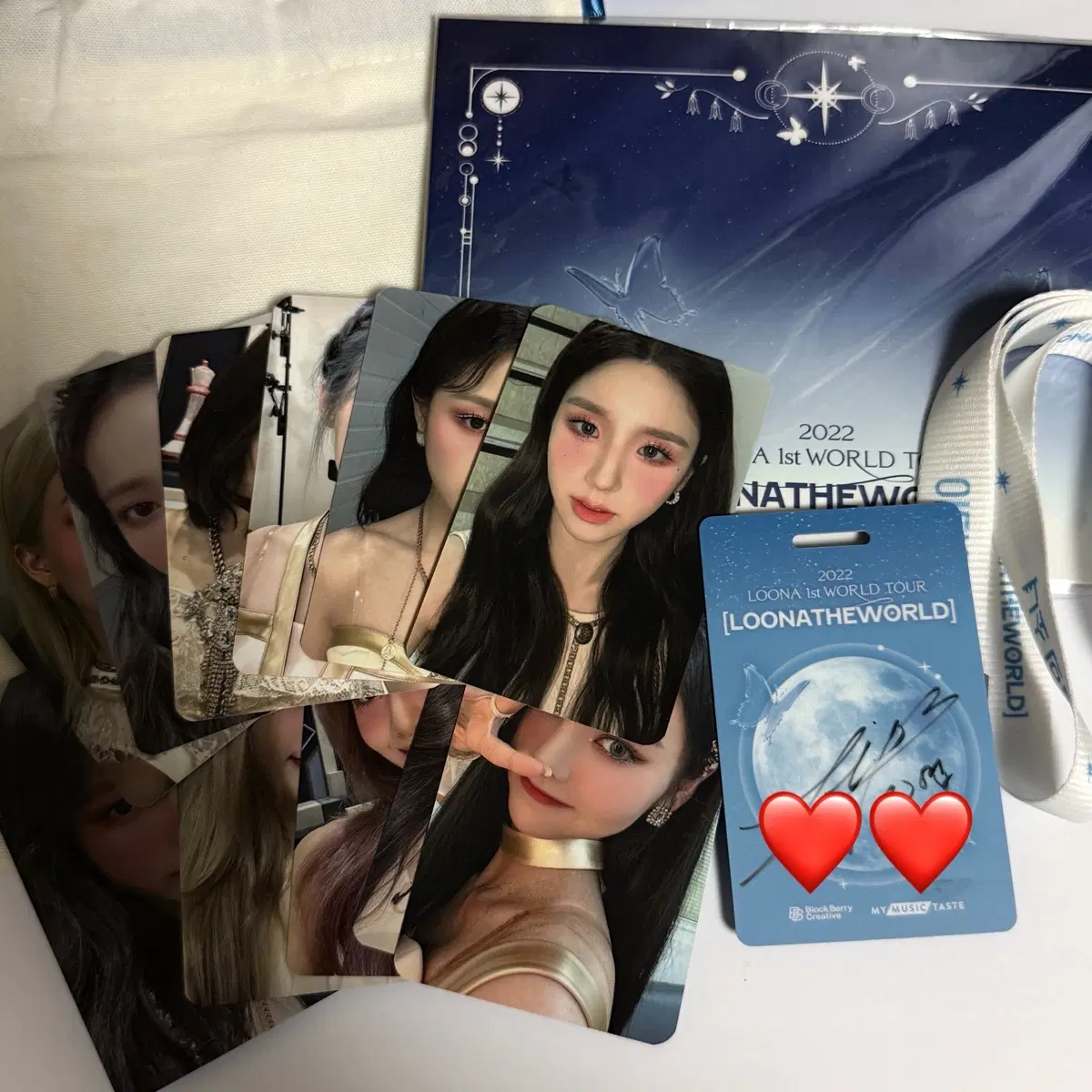 이달의소녀 김립 싸인 카드 +포토카드 세트 아르테미스