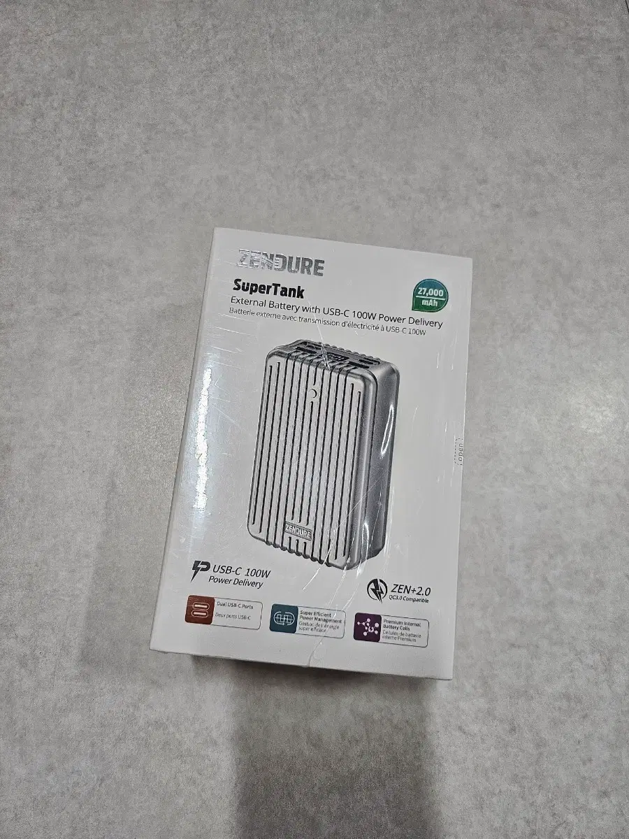 젠다 슈펴탱크 27000mAh PD 100W 보조배터리