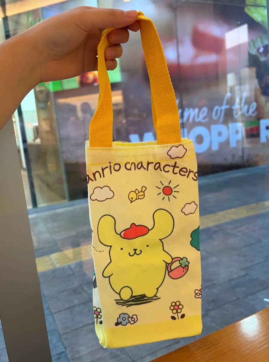 폼폼푸린 캐릭터 미니 가방 핸드백