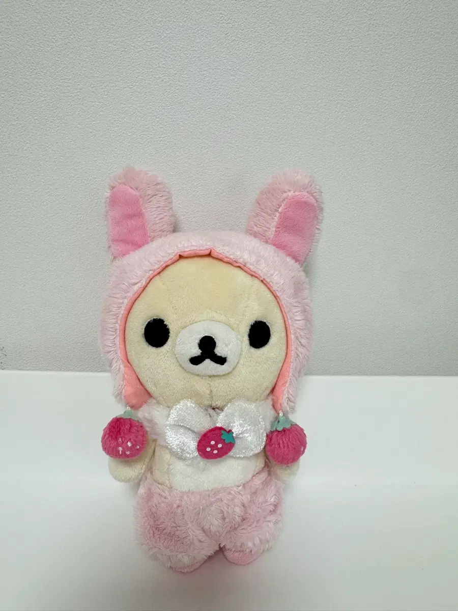 딸기 우사기 모자 코리락