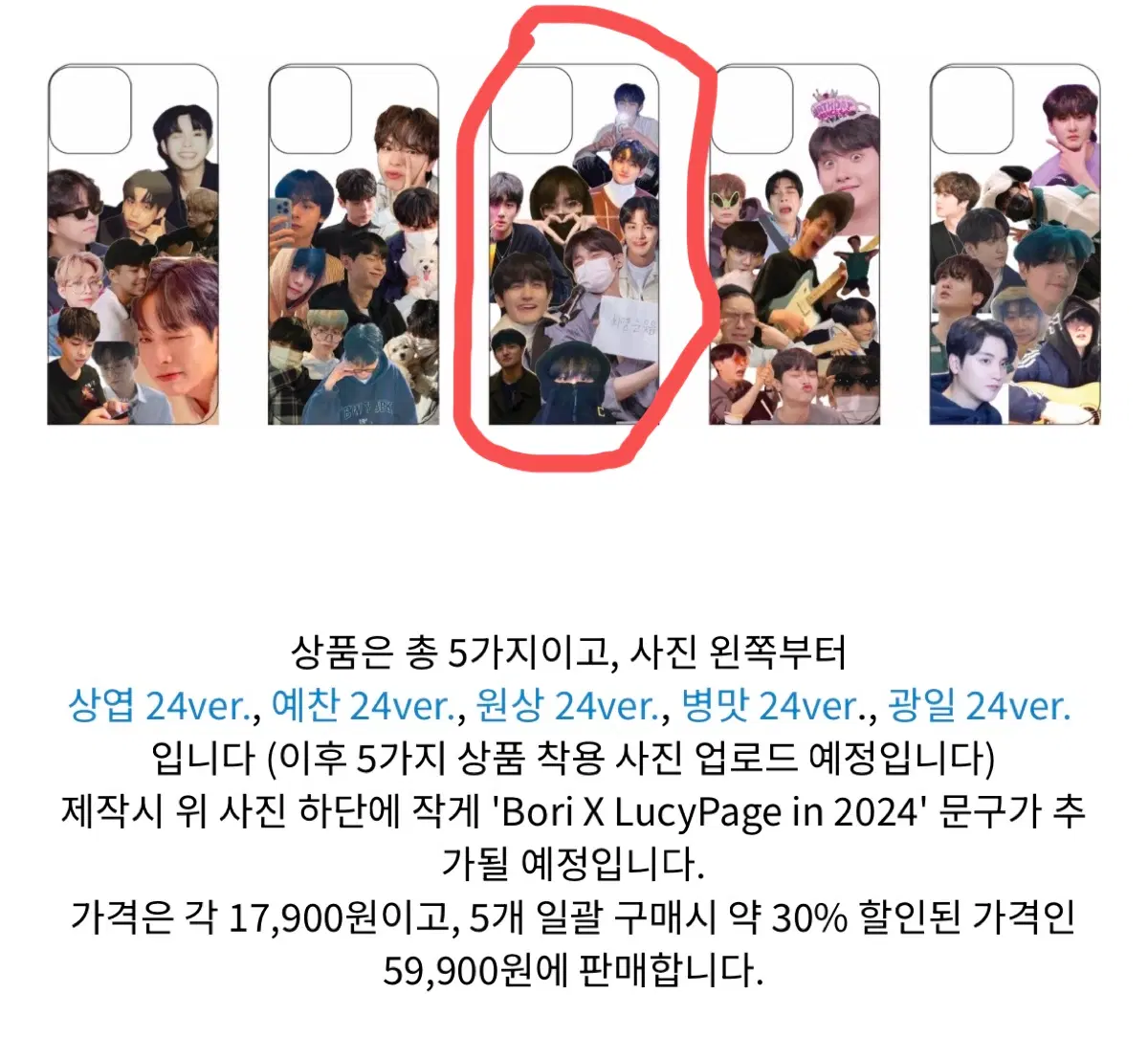 루시 조원상 비공굿 핸드폰케이스