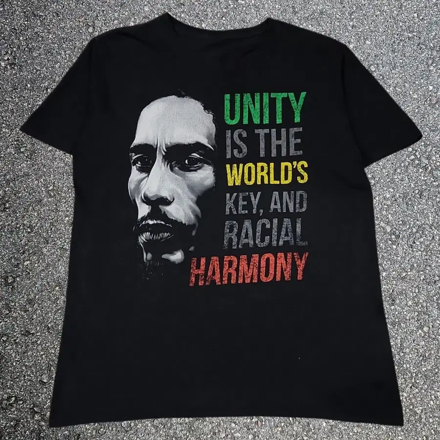 00s 밥 말리 Bob Marley 'Unity' 그래픽 빈티지 티셔츠