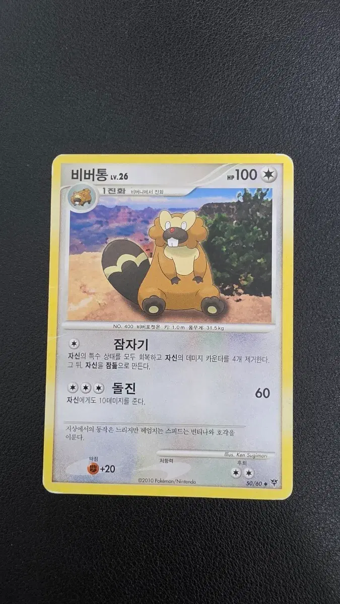 포켓몬 카드 비버통 LV.26 dp