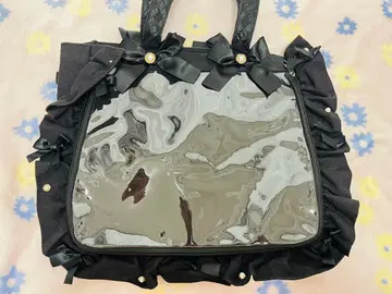 금일 한정 판매 자카마트 이타백 프릴 디자인 A4 블랙