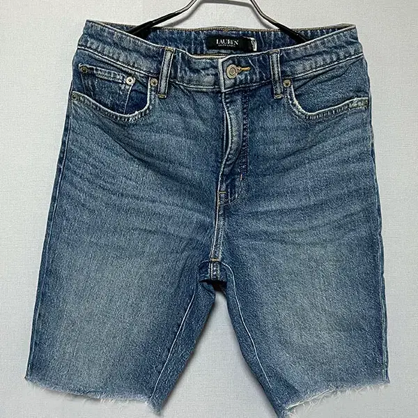 POLO 로렌 랄프로렌 여자 컷오프 데님 반바지 QR인증 M 66 28