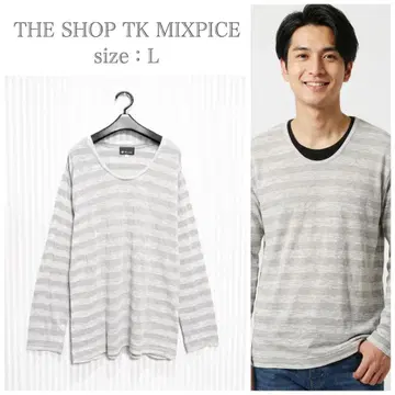 SHOP TK MIXPICE [ L ] 긴팔 T셔츠 [ 다케오 키쿠치 ] 무료배송 익명 배송