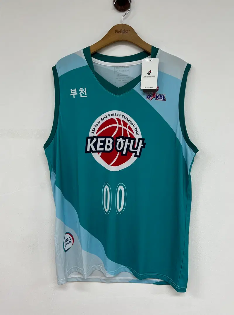 WKBL 조이포스플러스 부천 하나은행여자농구단 유니폼/져지 L #00