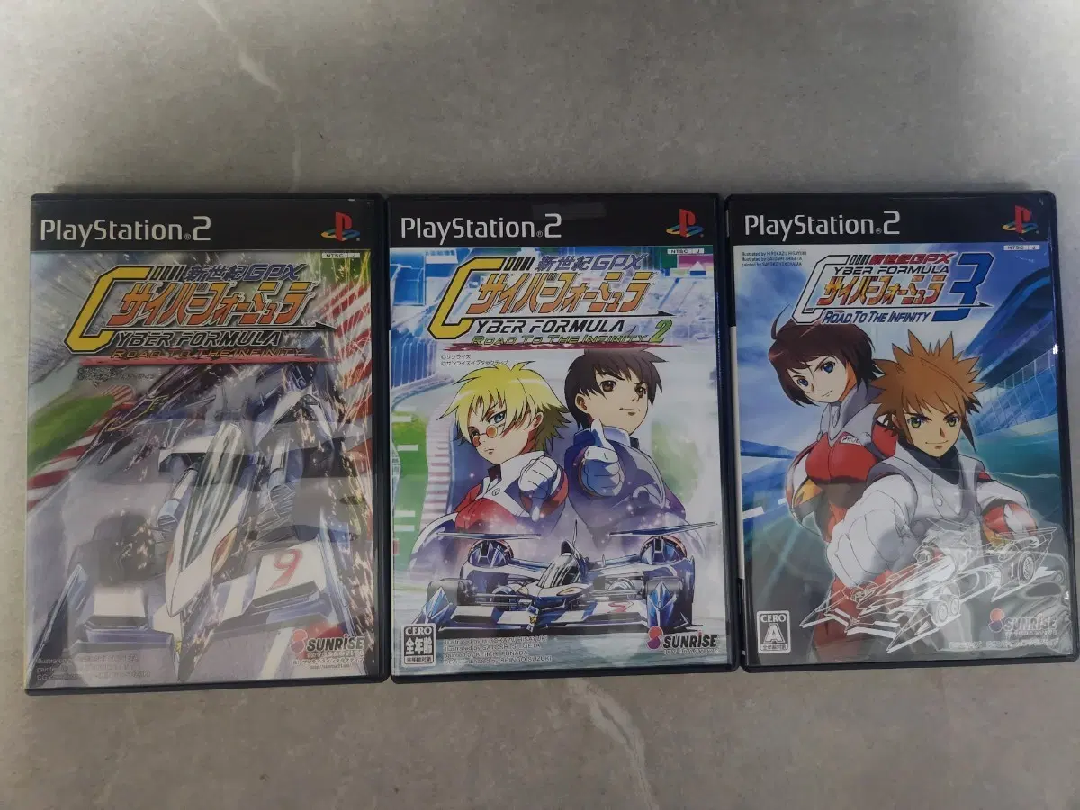 ps2 사이버포뮬러 로드 투 디 인피니티 1~3 일괄 팝니다.