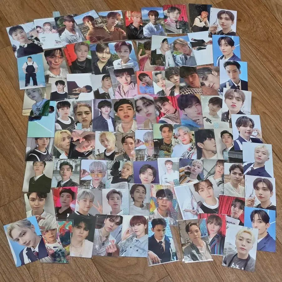 세븐틴 포카 70종 일괄 판매