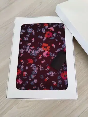 ANNA SUI 머플러 꽃무늬 크로셰 뜨기