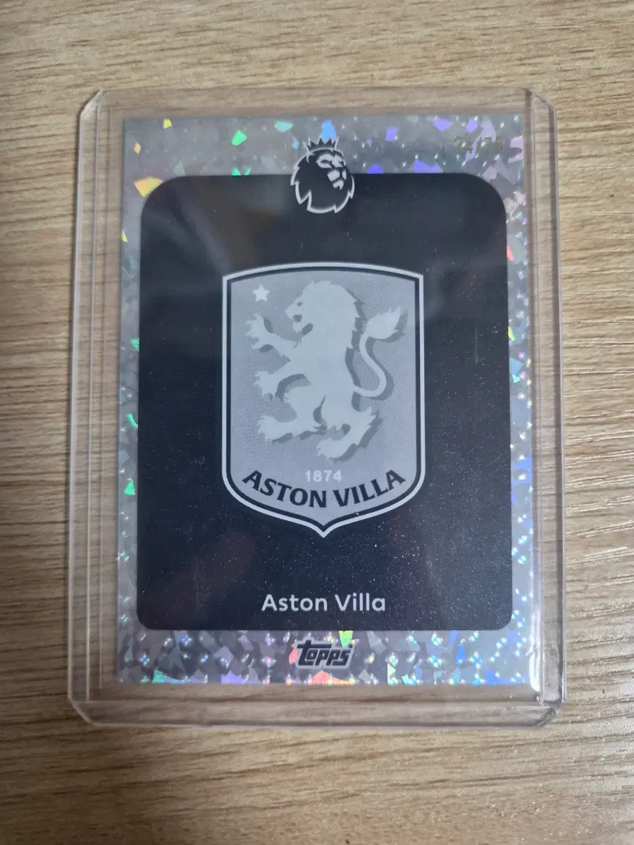 Aston Villa 축구 카드 Topps 넘버링카드(24번)(75'한정!)
