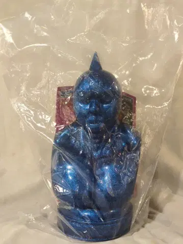 KIN29TOY/반반비가로 근육맨 흉상 소프트 비닐 피규어(파랑 라메)