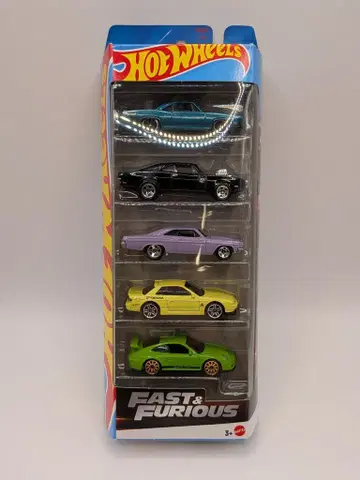 MATTEL HOTWHEELS 와일드 스피드 5카 팩 세트