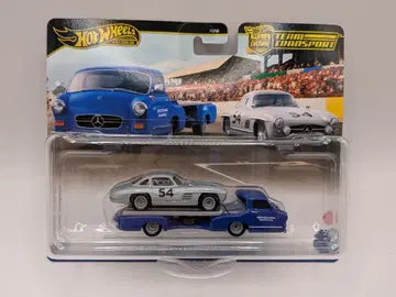 MATTEL HOTWHEELS TEAM TRANSPORT HRV48 MERCEDES-BENZ 300SL/'55 MERCEDES-BENZ BLAUES WUNDER #70