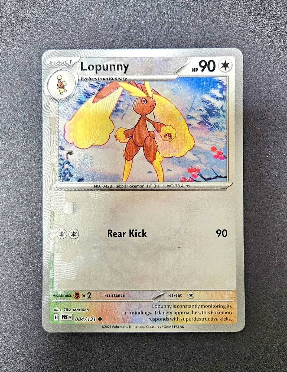 Lopunny (이어롭) 084/131 - 몬스터볼 커먼, 북미판