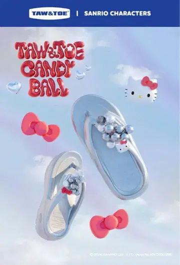 TAW&TOE 산리오 캔디 볼 비치 샌들
