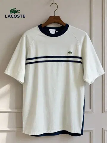 새상품급 LACOSTE 라코스테 바이컬러 T셔츠 M