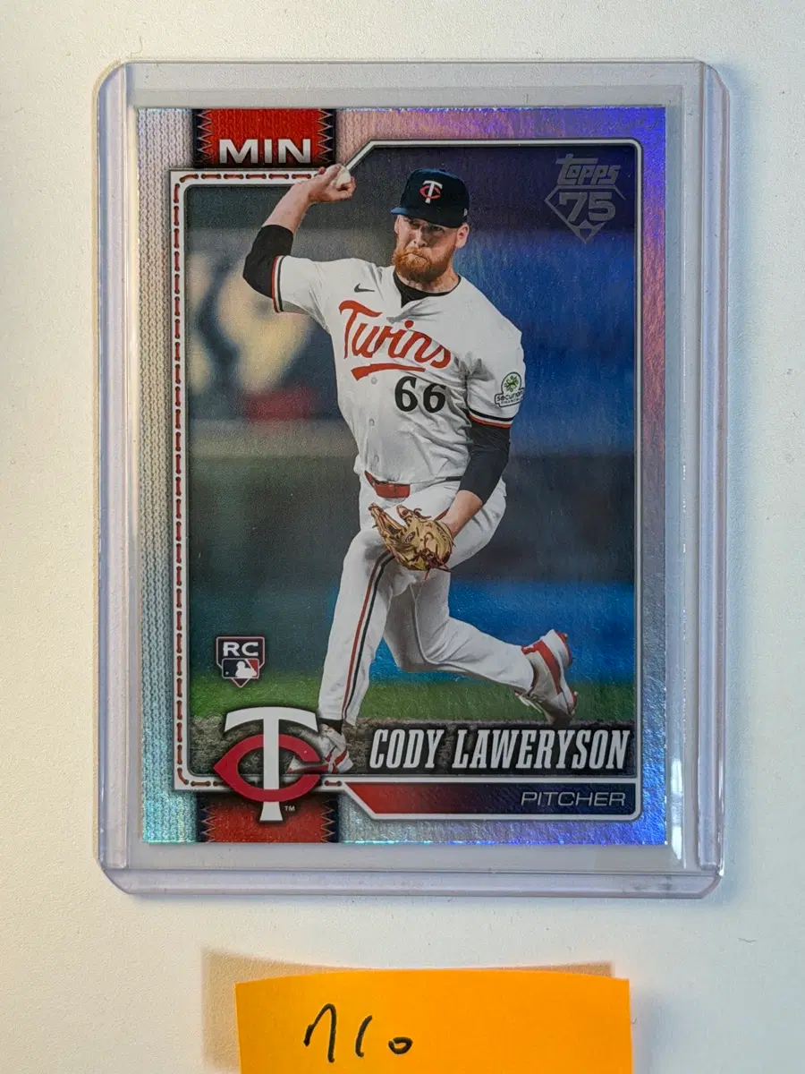 코디 로이어라이슨 RC Topps MLB 야구카드