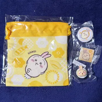 치이카와 쿠라스시 콜라보 토끼 복조리 캔뱃지 마그넷