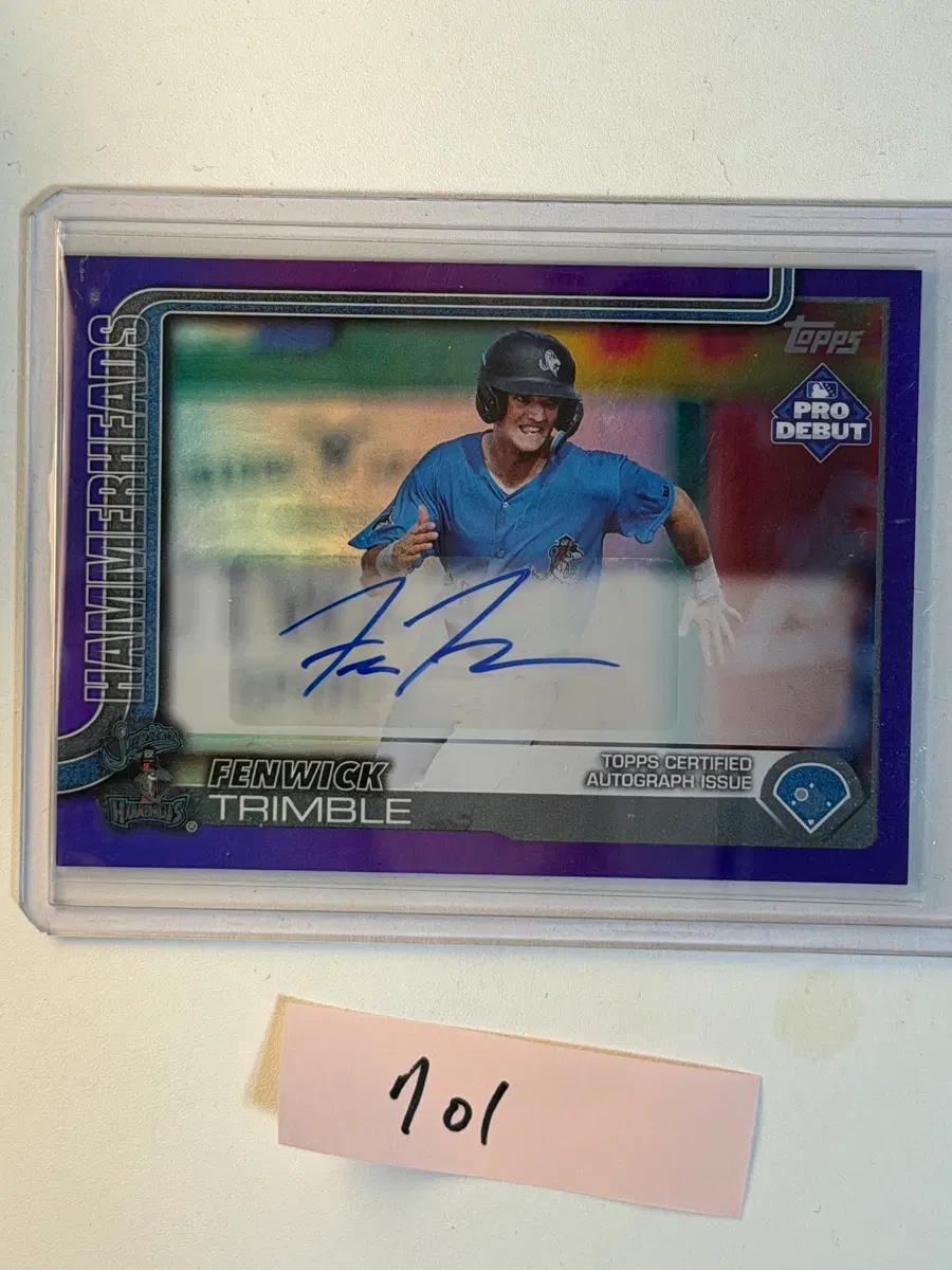 펜윅 트림블 오토 한정 /299 Topps MLB 야구카드