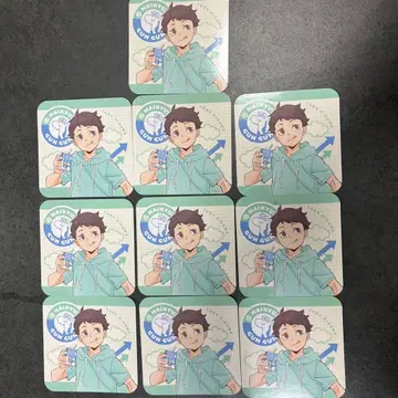 하이큐 로손 콜라보 특전 코스터 오이카와 토오루 10장