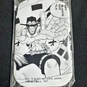 원피스 점프 50주년 스퀘어 캔뱃지 에이스 ONE PIECE