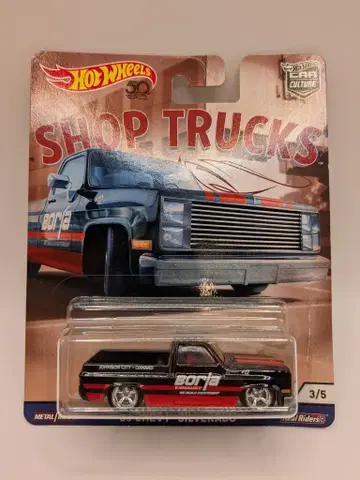 MATTEL SHOP TRUCKS 3/5 HOTWHEELS '83 CHEVY SILVERADO 3/5