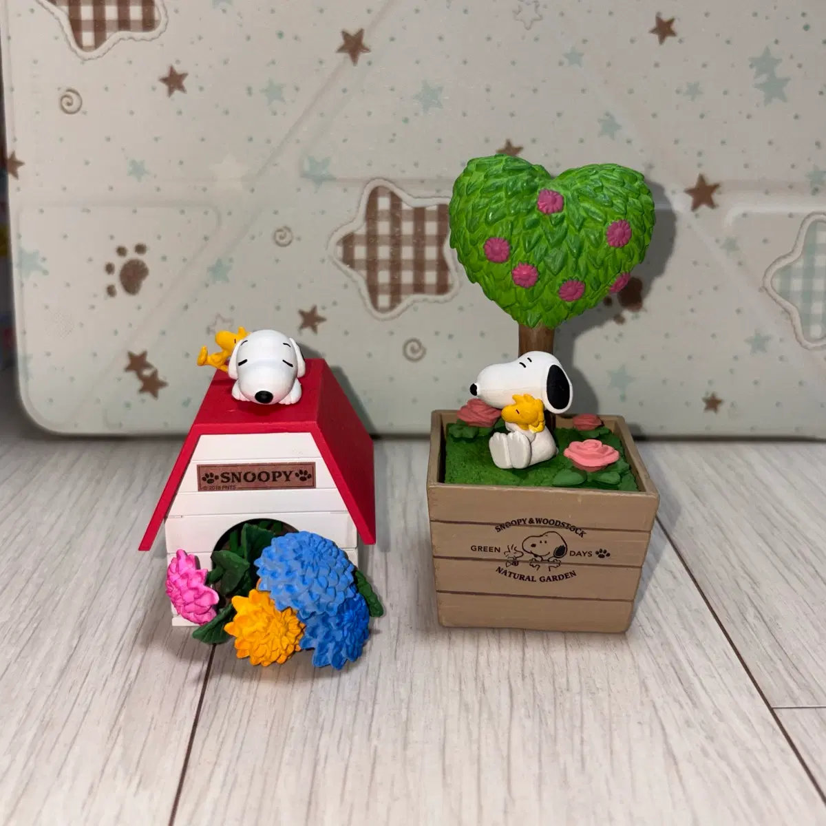 일괄)스누피 그린데이즈 리멘트 피규어
