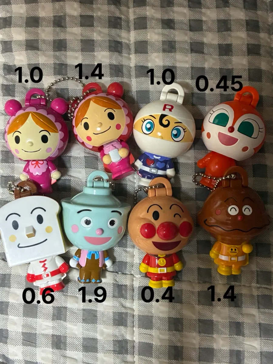 고전 희귀 호빵맨 헤드 가챠 키링 롤빵맨 짤랑이 덮밥맨 식빵맨 아카짱 카레