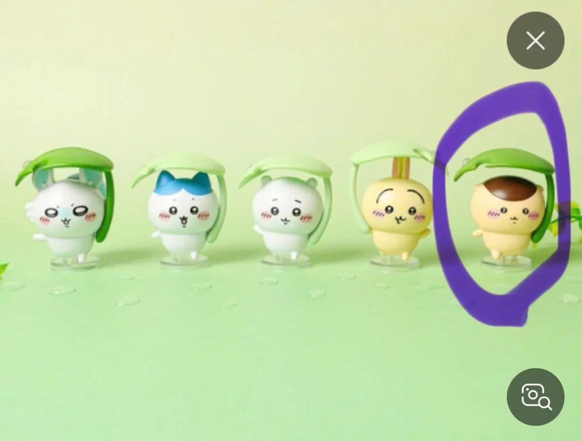 먼작귀 치이카와 우산피규어 쿠리만주