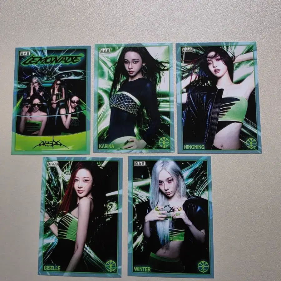 에스파 X GAS 카드 5종 세트