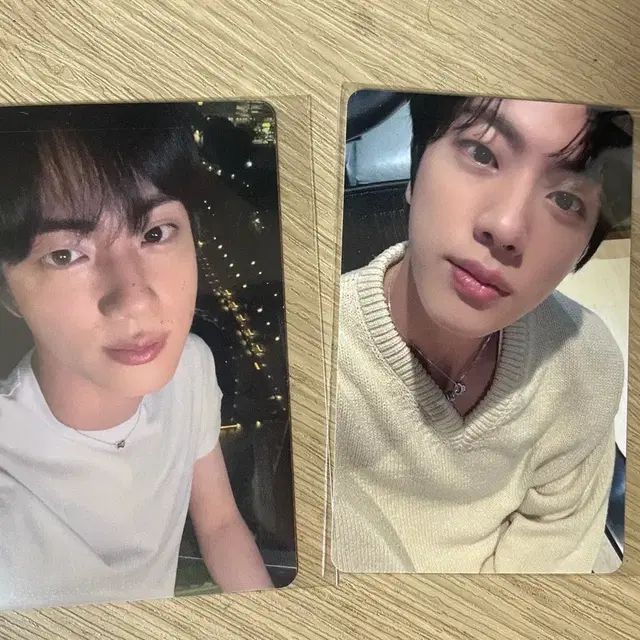 BTS 방탄 진 런석진 픽업 럭드 포카