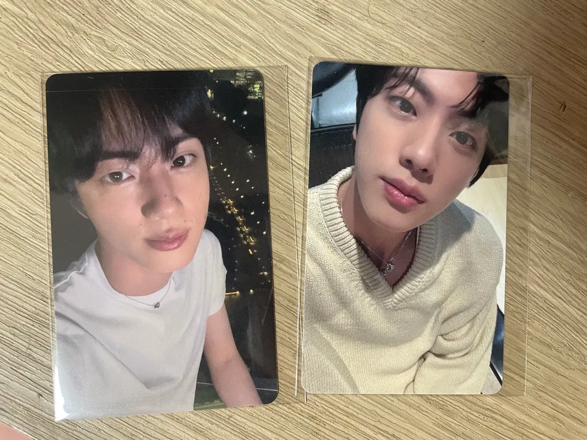 BTS 방탄 진 런석진 픽업 럭드 포카