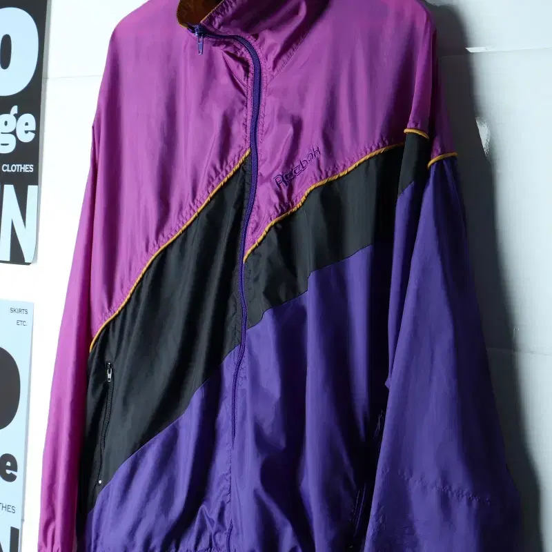 (L-XL) 리복 집업 바람막이 점퍼자켓 90S 년대 희귀-H37314