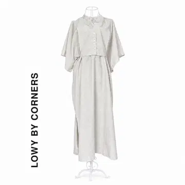 LOWY BY CORNERS 카프탄 셔츠 원피스 아이보리 M