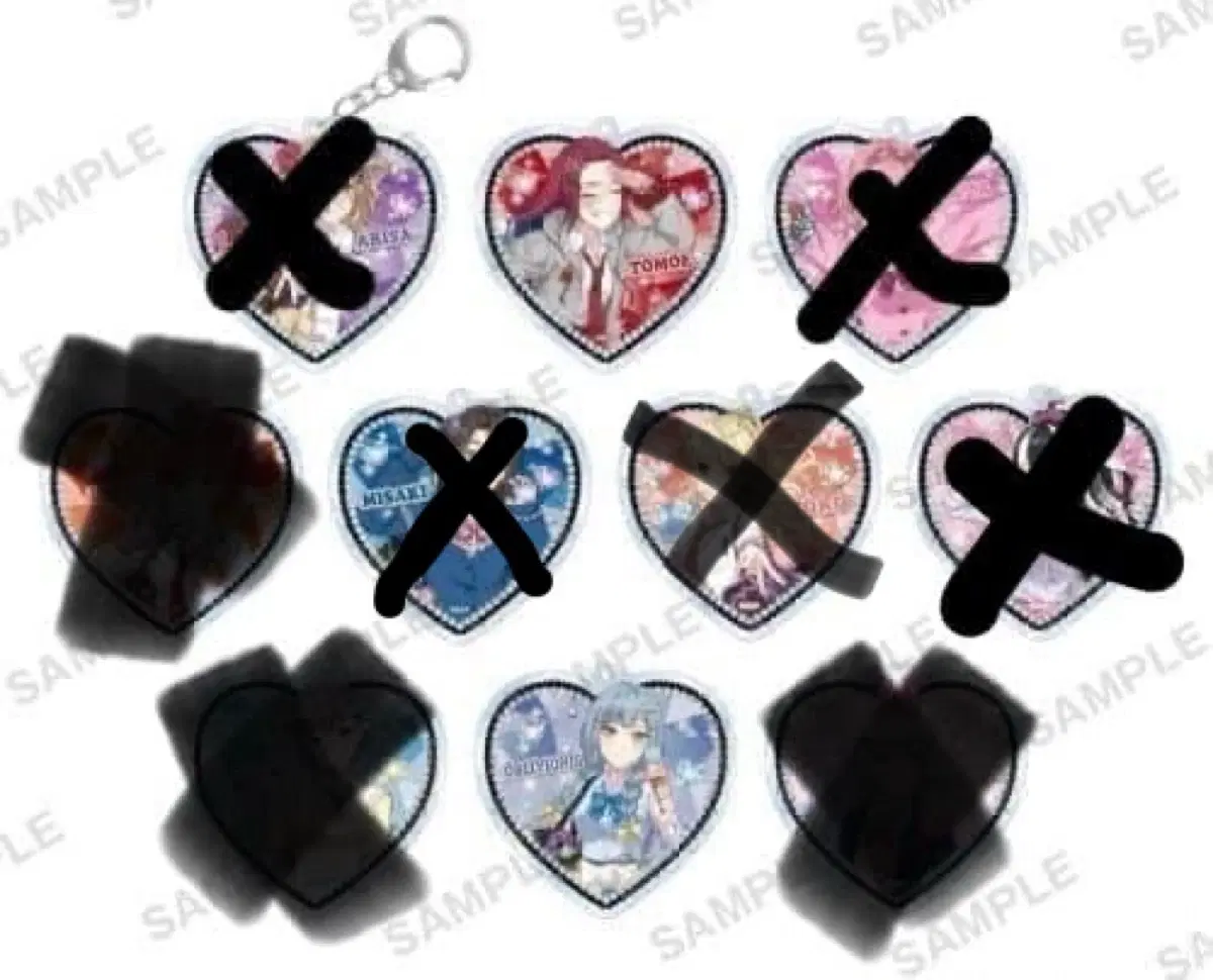 (택포 가격) 뱅드림 헤이세이 갸루화 키링 판매