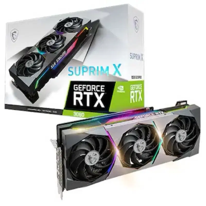 MSI 지포스 RTX 3080 SUPRIM X D6X 10GB 중고