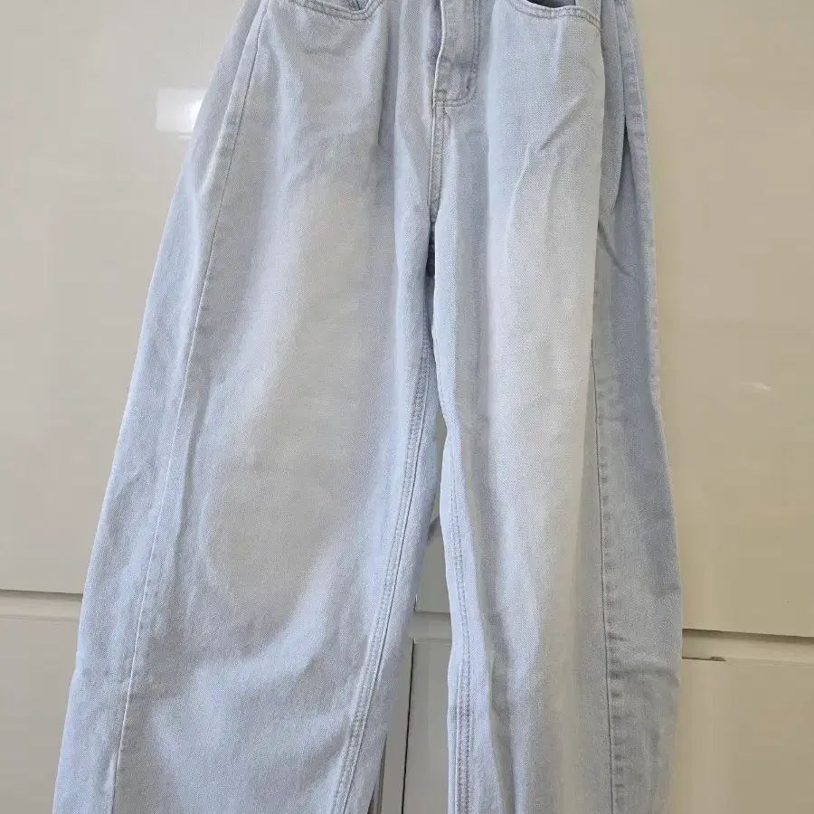 S-BIN JEANS 연청 와이드 데님 팬츠
