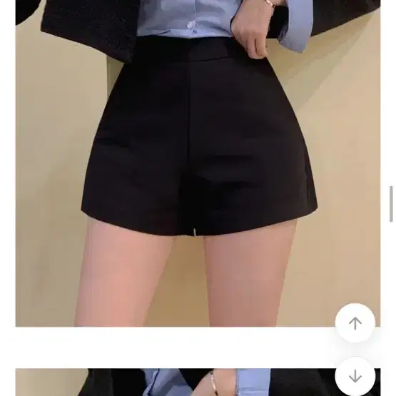 새상품) 라라런드리 메이플 3부 하이웨스트 슬랙스 반바지 숏 팬츠 쇼츠 / 에이블리 지그재그