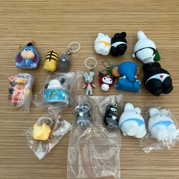 캐릭터 미니 피규어 키링 세트