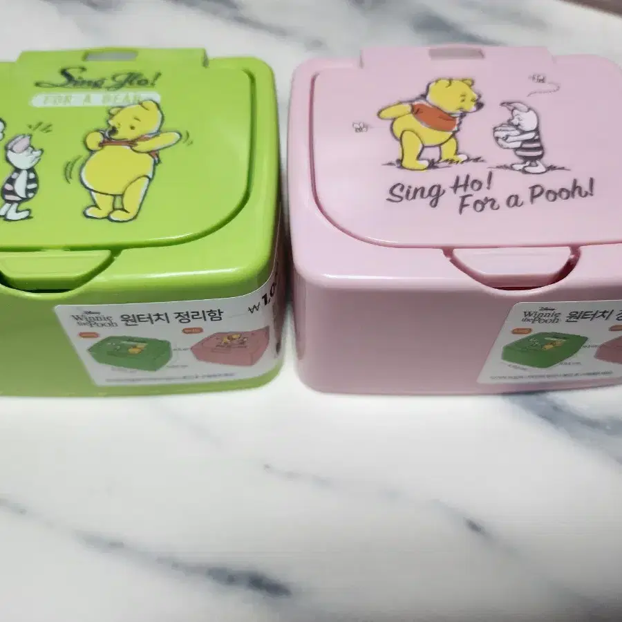 다이소 위니더푸 원터치 수납 케이스 포장 덕질 용품