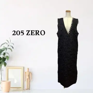 zC2145 [ FREE ] 205 ZERO 롱 원피스 슬리브리스