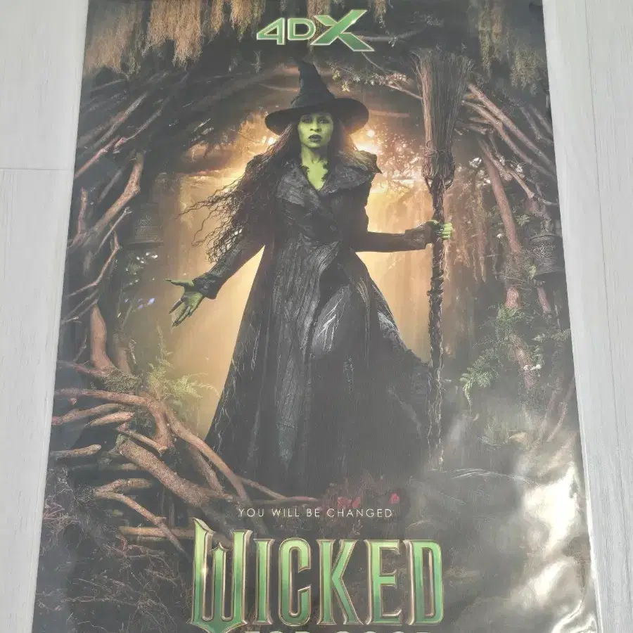 위키드 포굿 wicked for good 4DX 포스터 엘파바